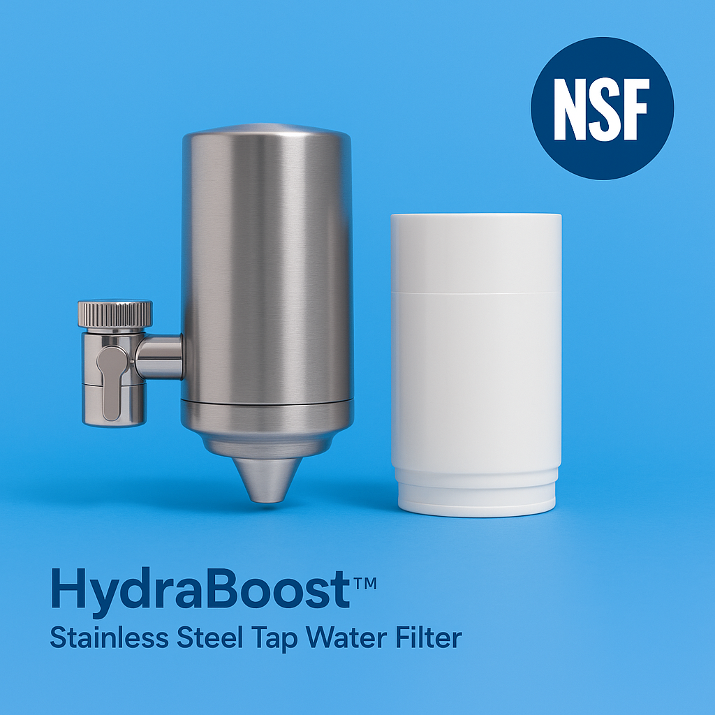 HydraBoost™ 1 x Cartridge Replacement For Stainless Tap Filter (3 months supply)