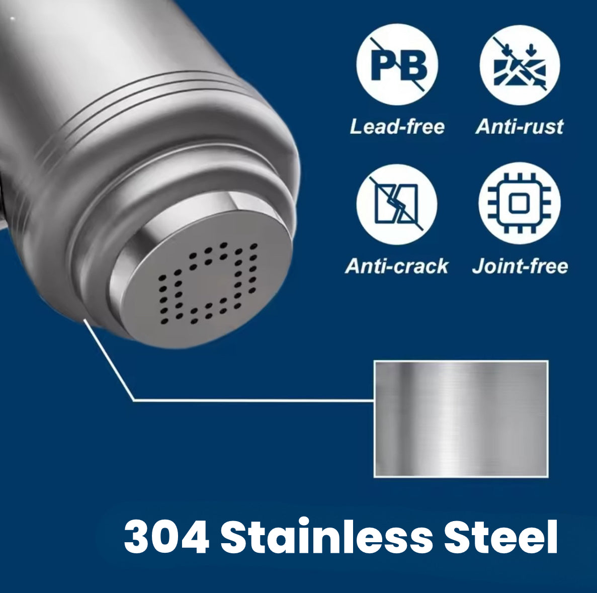 HydraBoost™ Stainless Steel Tap Water Filter