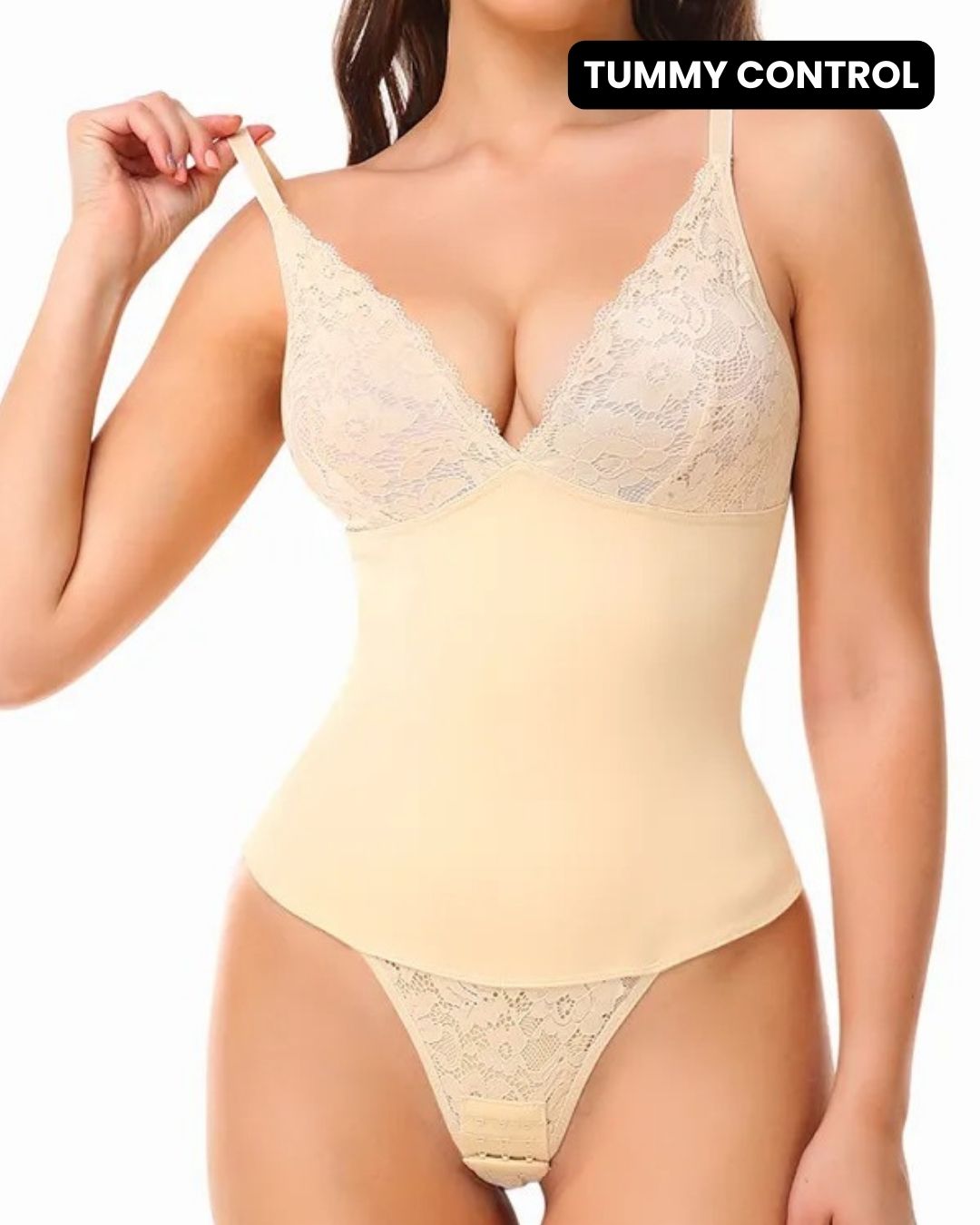 Lace Bodysuit Shaping Tummy Control Bust Butt Lifting Bodysuit