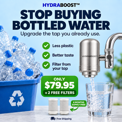 HydraBoost™ Stainless Steel Tap Filter