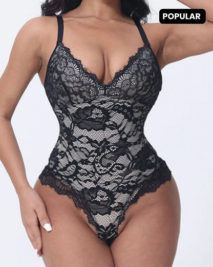 Full Lace Shape, Lift & Contour Tummy Control Bodysuit
