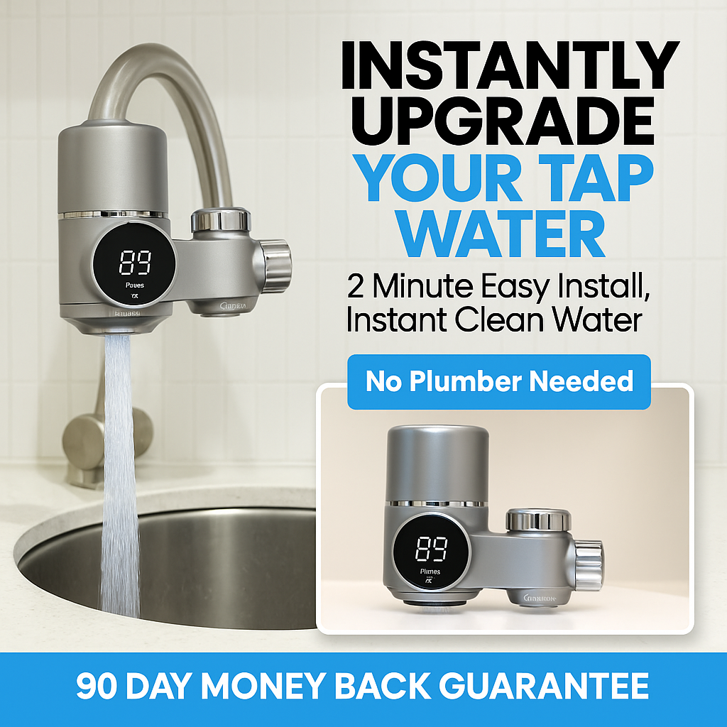 HydraBoost™ Smart LED Tap Water Filter