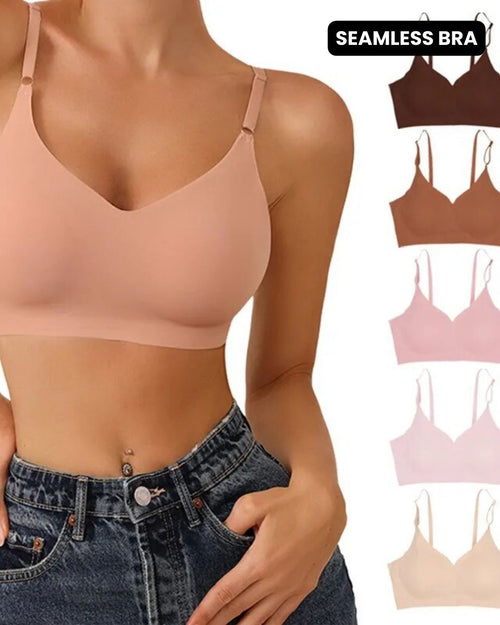 Seamless V Neck Shaping Comfort Support Bralette