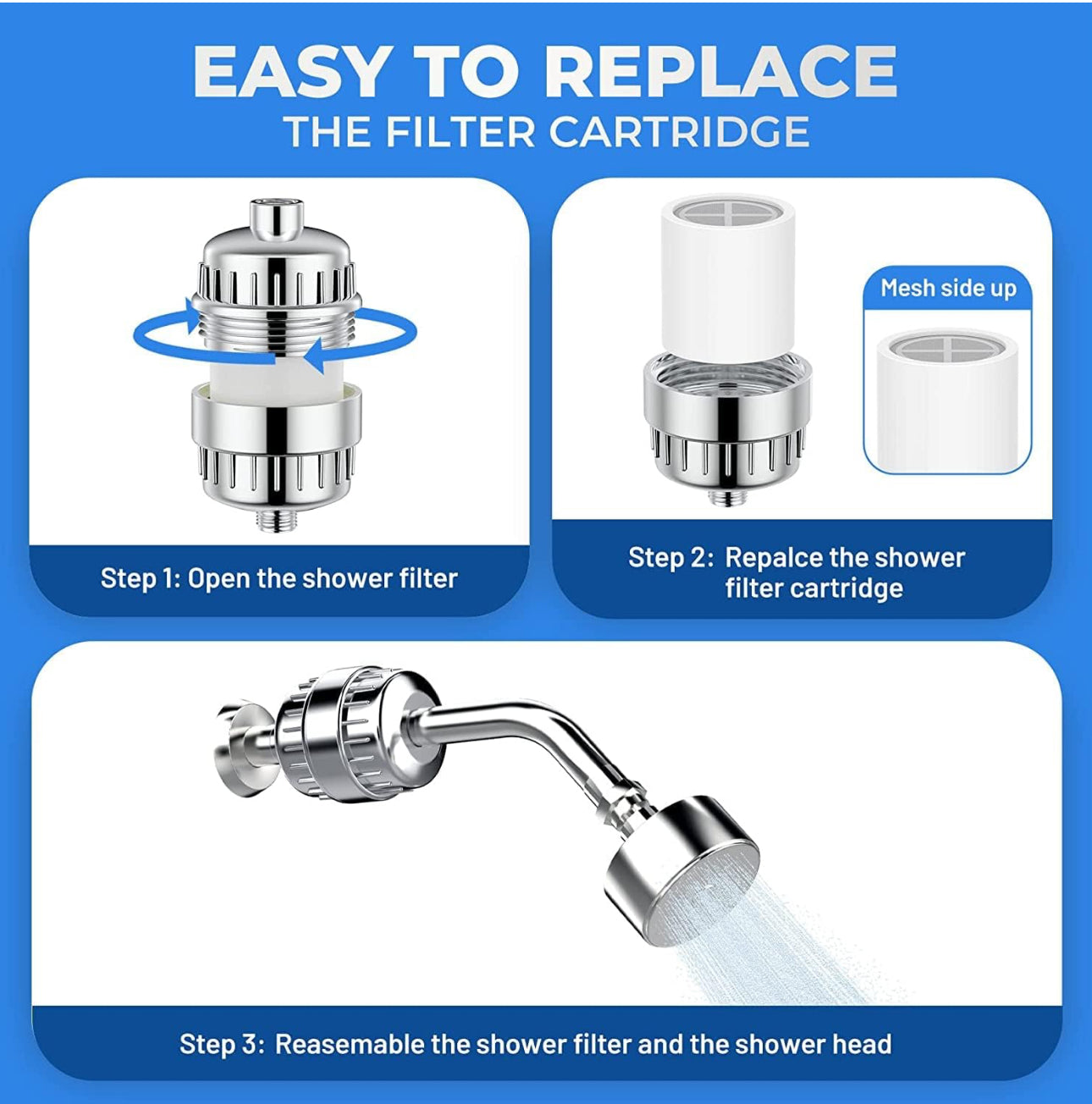 HydraBoost™ 20-Stage Shower Water Filter Replacements