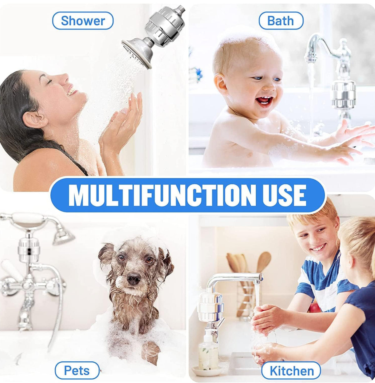HydraBoost™ 20-Stage Shower Water Filter
