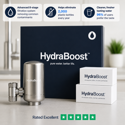 HydraBoost™ Stainless Steel Tap Filter