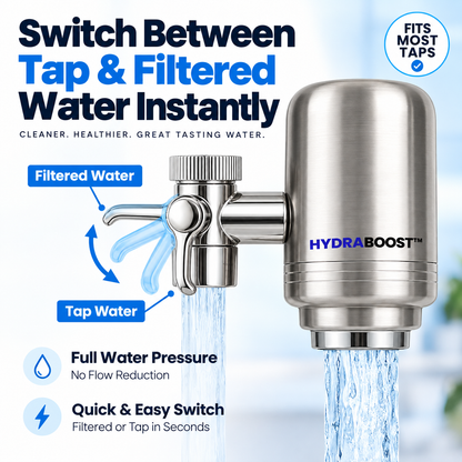 HydraBoost™ Stainless Steel Tap Filter