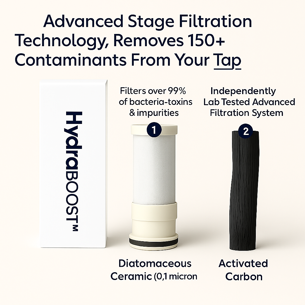 HydraBoost™ Smart LED Tap Water Filter