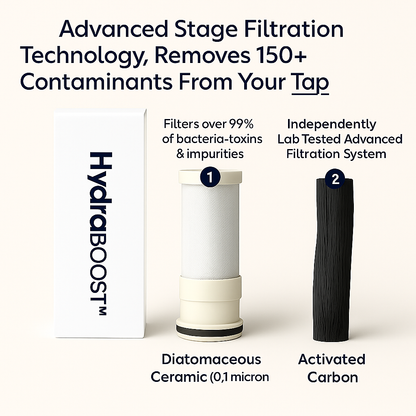 HydraBoost™ Smart LED Tap Water Filter