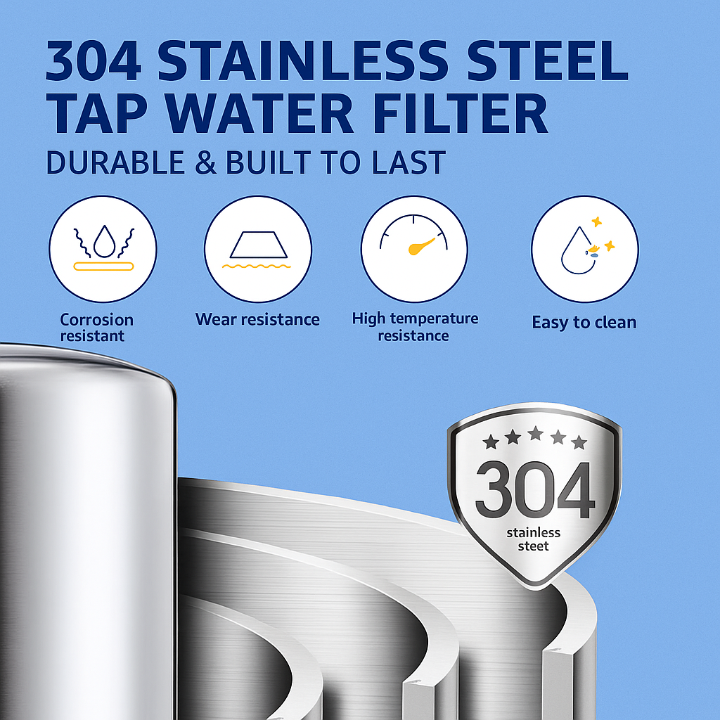 HydraBoost™ 1 x Cartridge Replacement For Stainless Tap Filter (3 months supply)