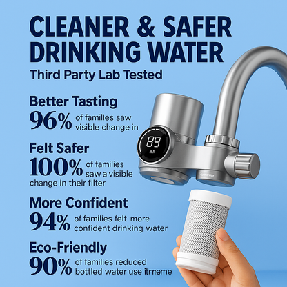 HydraBoost™ Smart LED Tap Water Filter