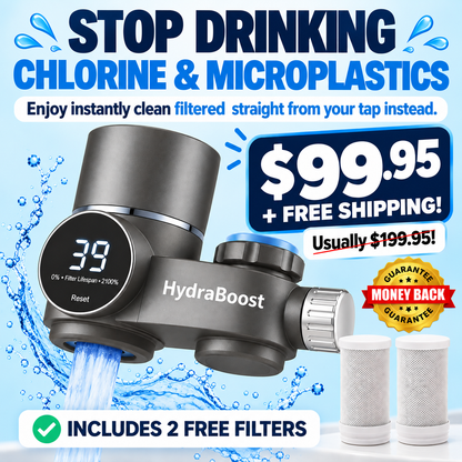 HydraBoost™ Smart LED Tap Water Filter