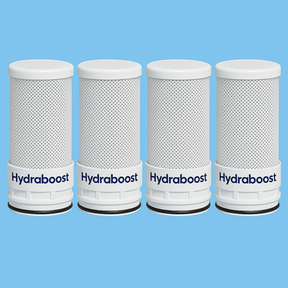 4 Pack HydraBoost™ Smart LED Tap Water Filter Cartridges Replacements - 12 Months