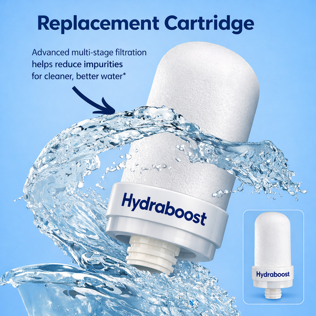 FREE HydraBoost™ Stainless Steel Filter Cartridge ReplacementS - 6 Months