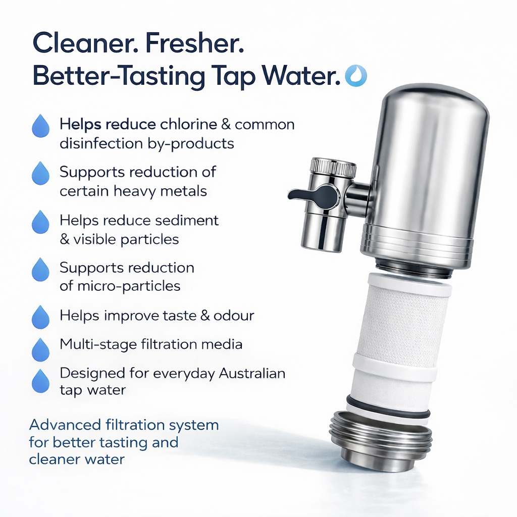 HydraBoost™ Stainless Steel Tap Filter