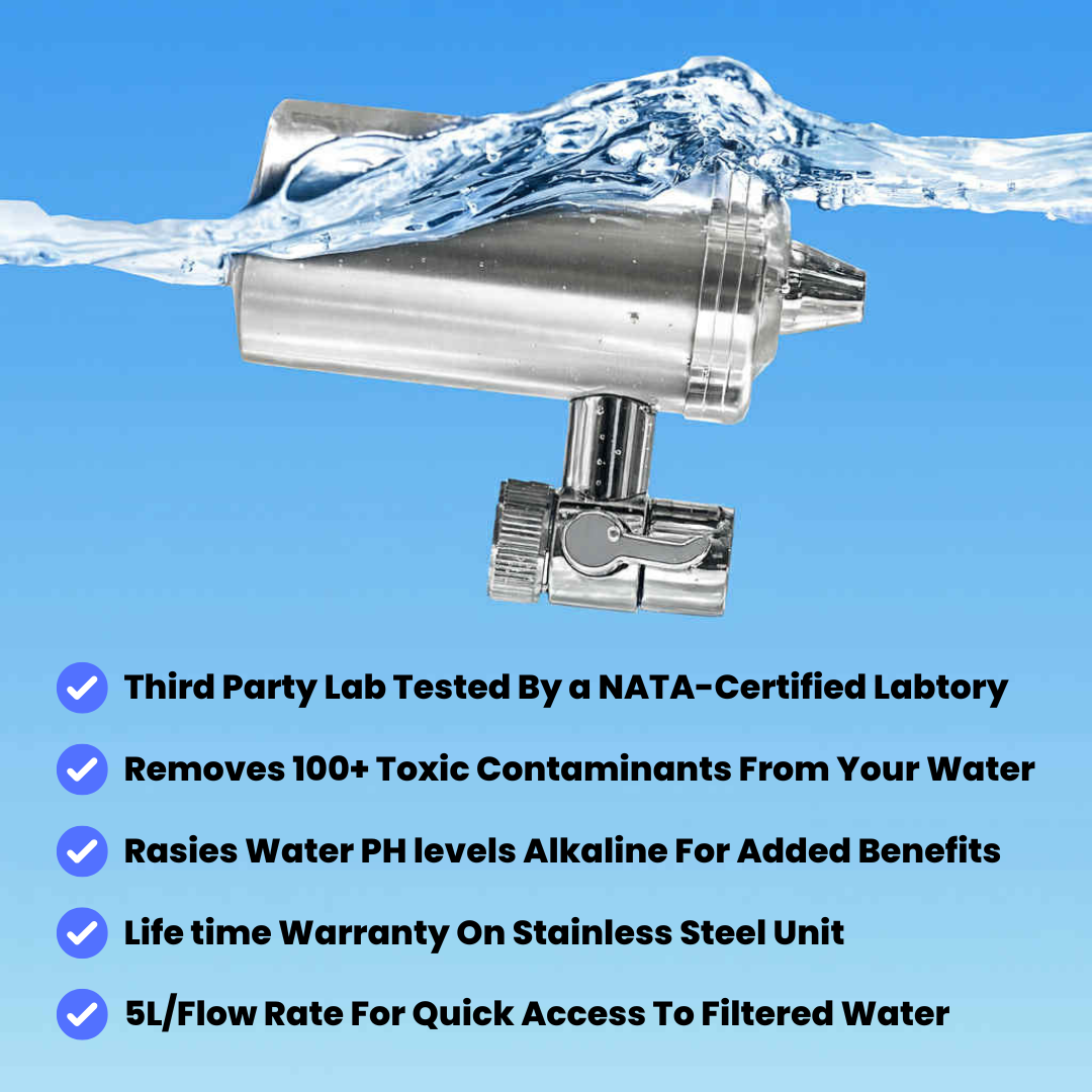 HydraBoost™ 1 x Cartridge Replacement For Stainless Tap Filter (3 months supply)