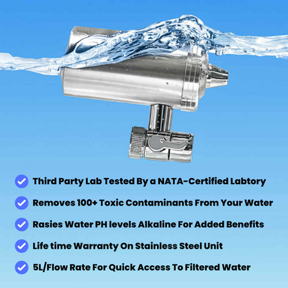 HydraBoost™ 1 x Cartridge Replacement For Stainless Tap Filter (3 months supply)