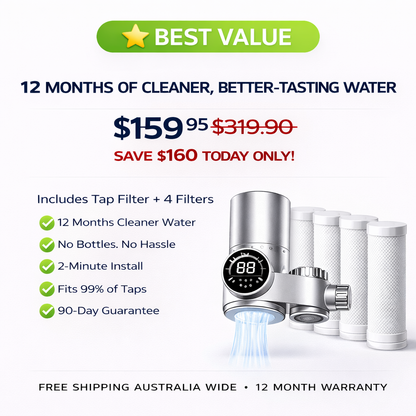 HydraBoost™ Smart LED Tap Water Filter